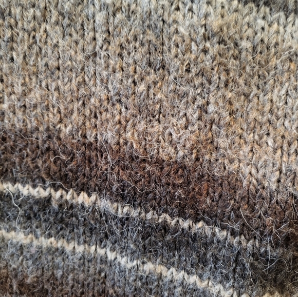 Michael Kors Brown Striped Hooded Cardigan Size Medium - Picture 4 of 5